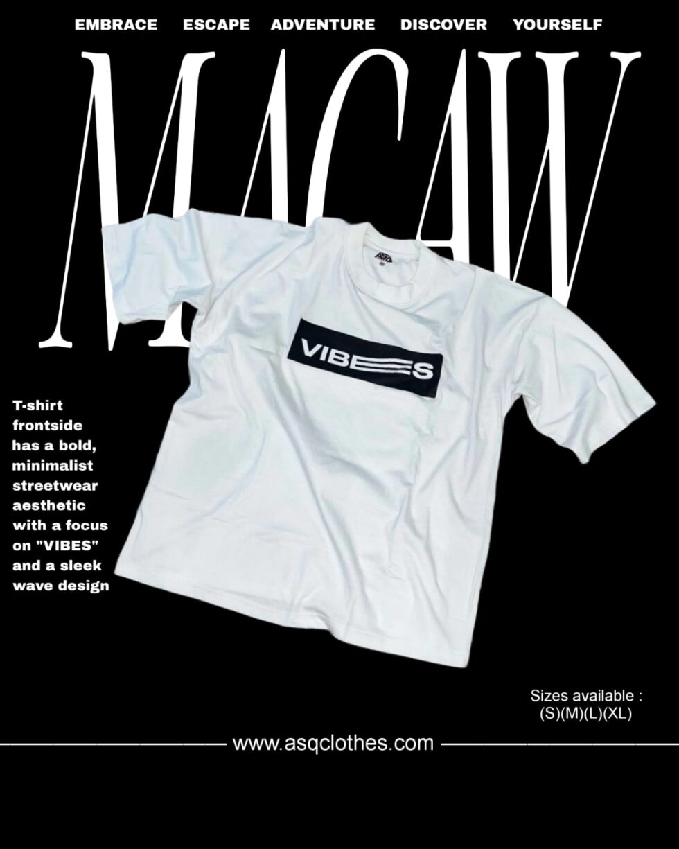MACAW: T shirt 3 asq clothes, macaw, vibes, down shouder shirts